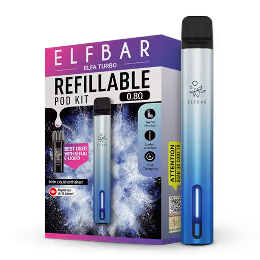 ELFBAR ELFA Turbo Pod Kit 550 mAh Aurora Cyan