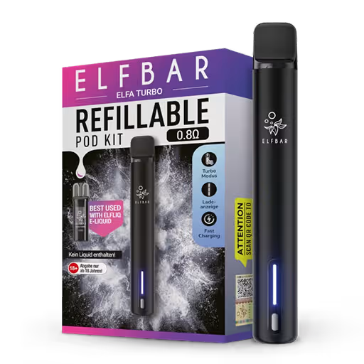 ELFBAR ELFA Turbo Pod Kit 550 mAh Black Knight