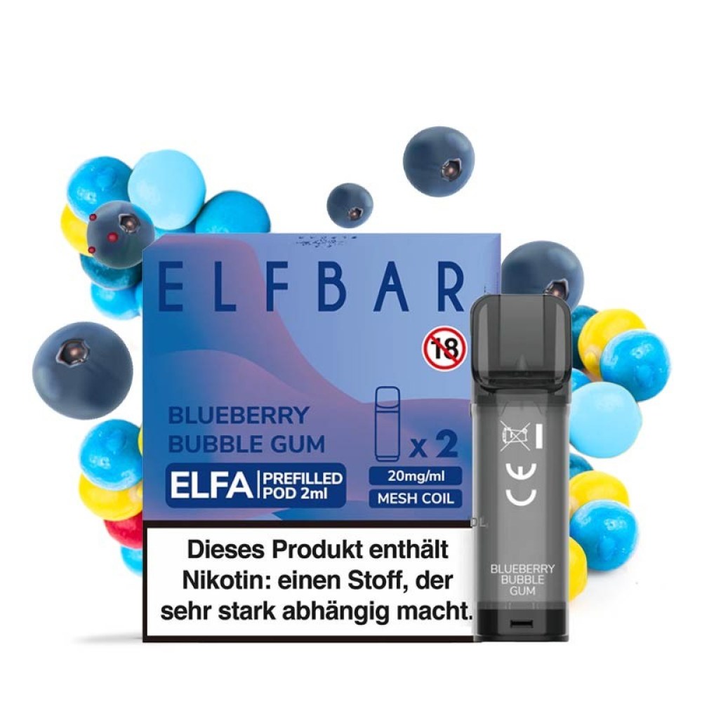 Elfa Pods - Blueberry Bubble Gum