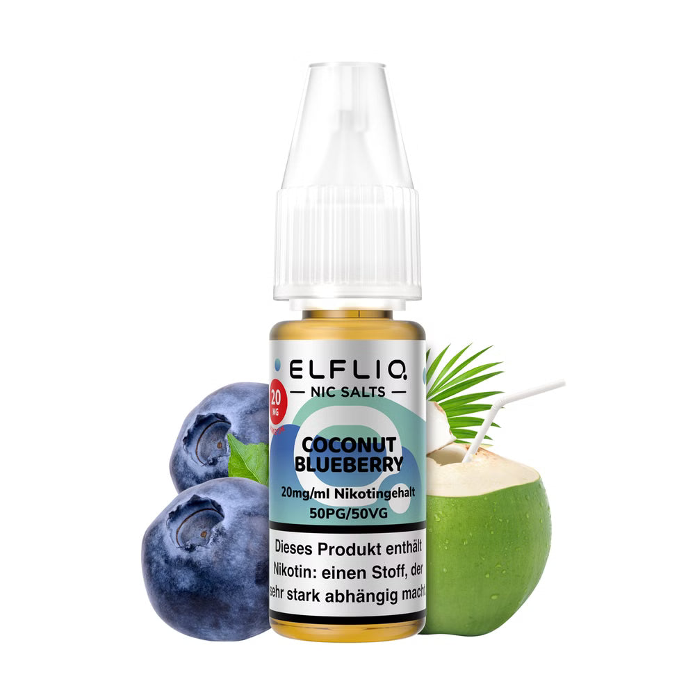 ELFBAR ELFLIQ Coconut Blueberry Liquid 10 mg 20 mg Nikotin