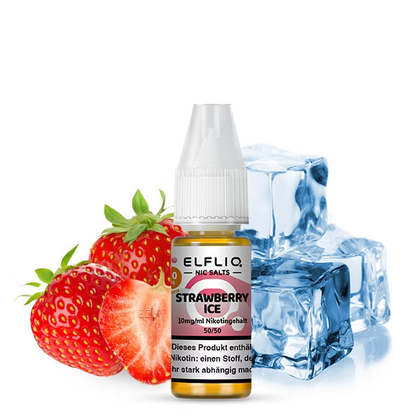 ELFBAR ELFLIQ Strawberry Ice Liquid 10 mg 20 mg Nikotin