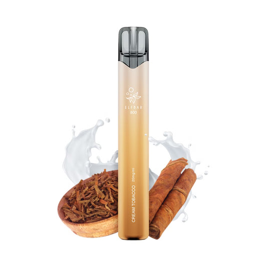 ELFBAR 800 Cream Tobacco 20 mg Nikotin Einweg E-Zigarette
