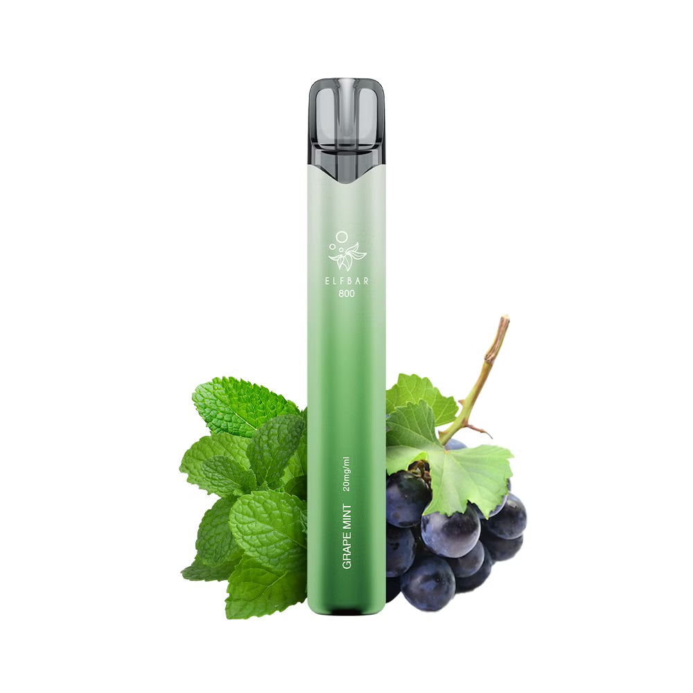 ELFBAR 800 Grape Mint 20 mg Nikotin Einweg E-Zigarette