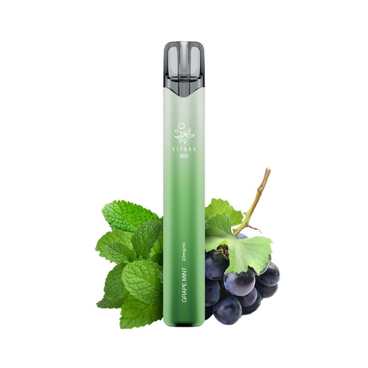 ELFBAR 800 Grape Mint 20 mg Nikotin Einweg E-Zigarette