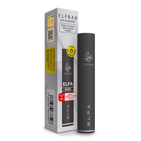 ELFBAR ELFA Basisgerät 500 mAh Black Akkuträger