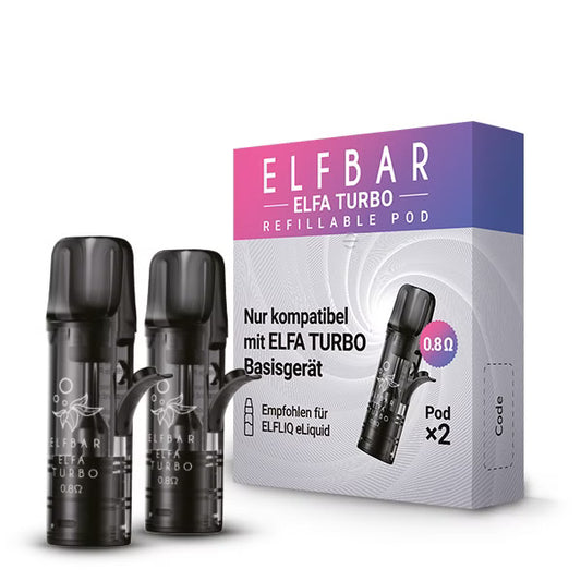 ELFBAR ELFA Refillable Pod Leer Pod 0.8 Ω 2er Pack