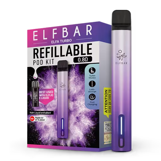 ELFBAR ELFA Turbo Pod Kit 550 mAh Aurora Purple