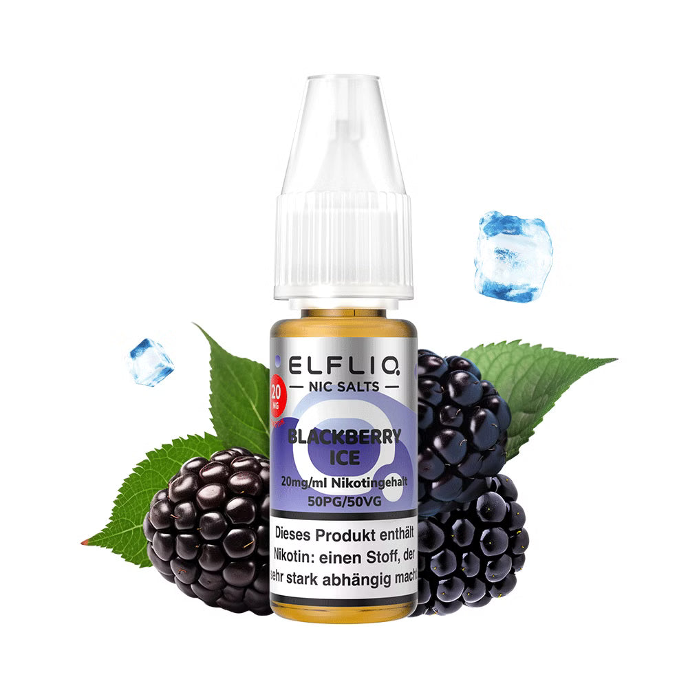 ELFBAR ELFLIQ Blackberry Ice Liquid 10 mg 20 mg Nikotin