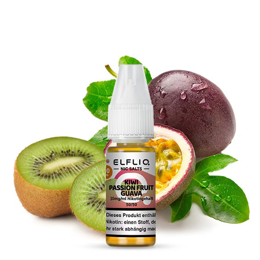 ELFBAR ELFLIQ Kiwi Passion Fruit Guava Liquid 10 mg 20 mg Nikotin