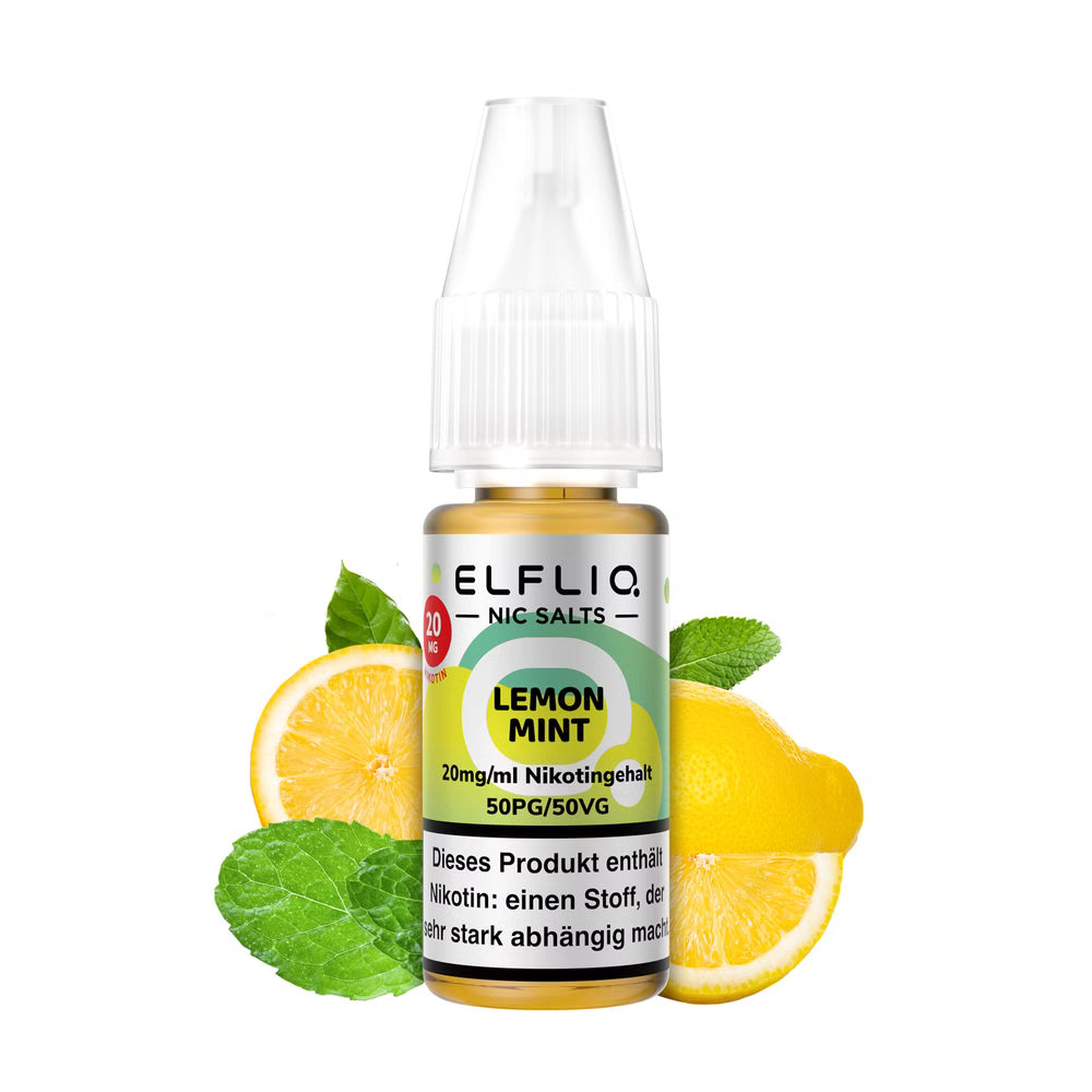 ELFBAR ELFLIQ Lemon Mint Liquid 10 mg 20 mg Nikotin
