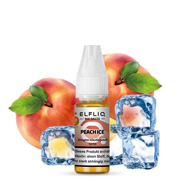 ELFBAR ELFLIQ Peach Ice Liquid 10 mg 20 mg Nikotin