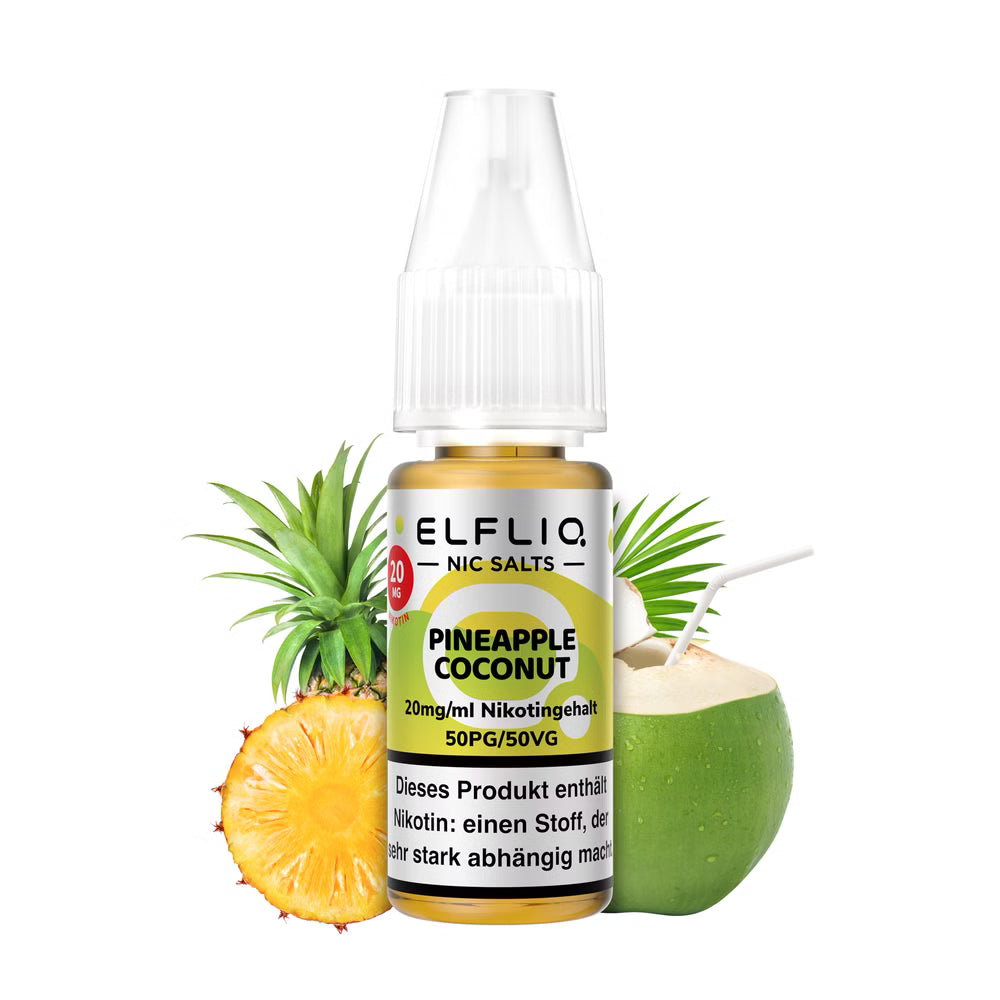 ELFBAR ELFLIQ Pineapple Coconut Liquid 10 mg 20 mg Nikotin