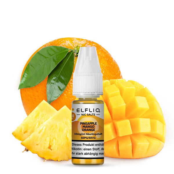 ELFBAR ELFLIQ Pineapple Mango Orange Liquid 10 mg 20 mg Nikotin