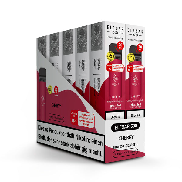 Elfbar 600 - Cherry (Nikotinfrei)