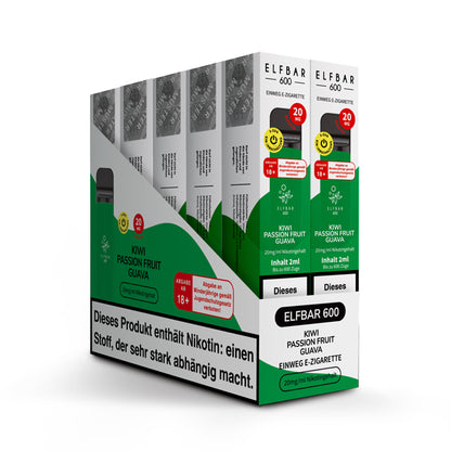 Elfbar 600 - Kiwi Passion Fruit Guava (Nikotinfrei)