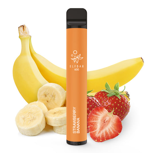 Elfbar 600 - Strawberry Banana (Nikotinfrei)
